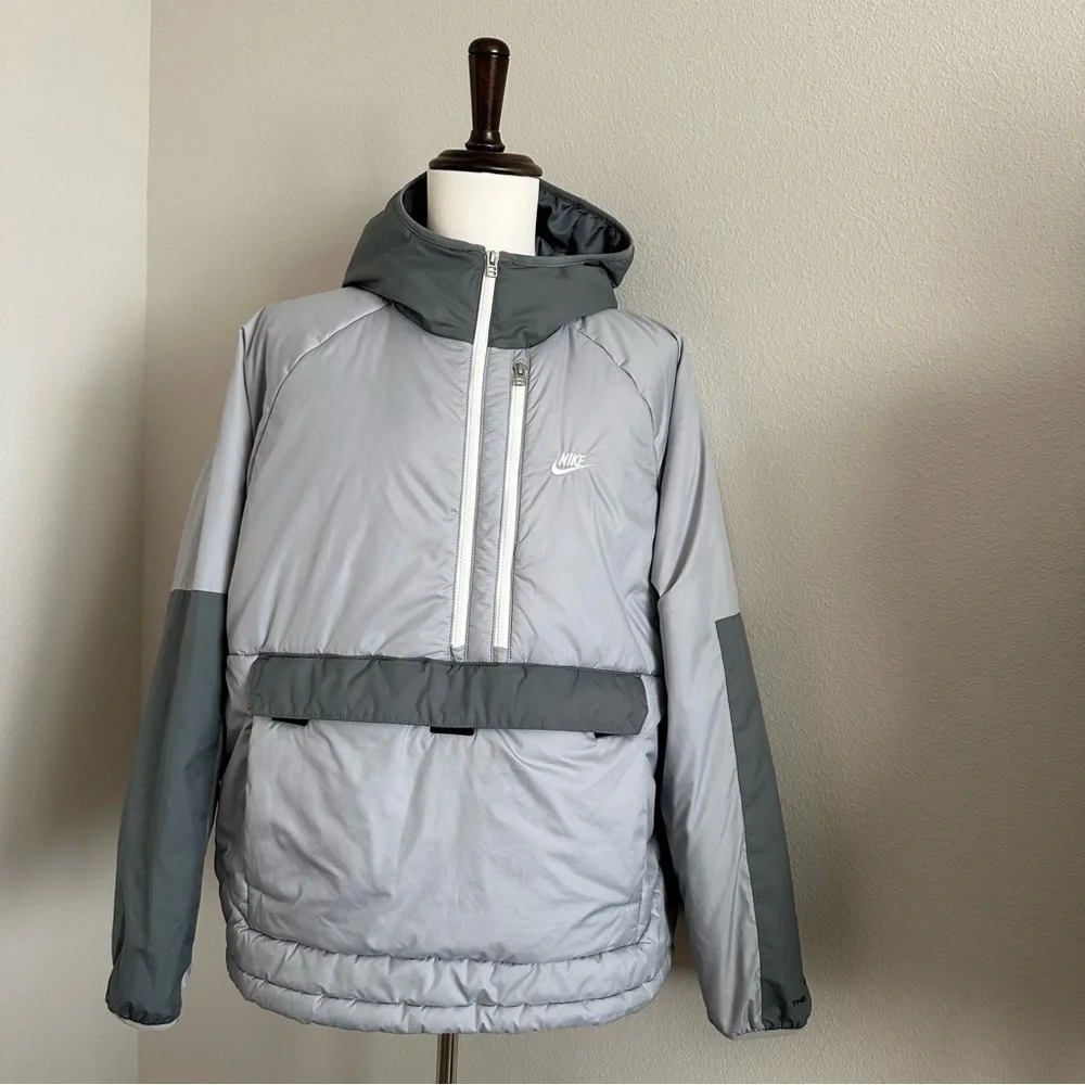 MEN'S NIKE SPORTSWEAR THERMA-FIT LEGACY HALF-ZIP HOODED ANORAK Size XL